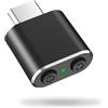 AXFEE Mouse Jiggler, Tre Modalità Tra, Type-C Cui Scegliere Mouse Mover con ON/OFF, con Multi-traccia, Senza Driver, Plug-and-Play, Compatibile Con Windows XP/7/8/10、Mac OS、Android、Linux-Doppio tasto