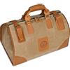 Handadsume Tela resistente all'acqua + Cuoio genuino Borsa da viaggio Tote Borsa da palestra Duffle Valigia Borsa per il weekend Per gli uomini Maschio FB8151 (Marrone Chiaro)