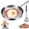 Generic Pure Titanium Hammered Pan Pro, padella in acciaio inox martellato, padelle in ferro fisicamente antiaderente, resistente ai graffi, riscaldamento uniforme (30 cm)