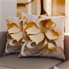 PETTI Artigiani Italiani - Coppia di Federe Cuscino 30x30 cm in Microfibra, Cuscini Arredo Camera da Letto, Divano, Salotto, Set 2 Fodere Copricuscino, Federa Floreale 06 20, 100% Made in Italy