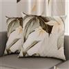 PETTI Artigiani Italiani - Coppia di Federe Cuscino 80x80 cm in Microfibra, Cuscini Arredo Camera da Letto, Divano, Salotto, Set 2 Fodere Copricuscino, Federa Floreale 19, 100% Made in Italy
