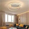 VR VETRINEINRETE Vetrineinrete® Plafoniera led moderna 32 watt lampada da soffitto design cerchio spirale lampadario bianco bianca fredda 6500k naturale 4000k calda 3000k (Luce calda 3000k)