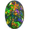 OPAL_WORLD 1 Pz Di Naturale Australiano Nero Opale 16x11mm Ovale Forma Cabochon taglio gemma sciolta per la creazione di gioielli. | OW_00260, 16x11mm, Pietra preziosa, Opale Nero Australiano