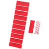 RLSYM 100 etichette di sicurezza antimanomissione, 2,5 x 7,6 cm, colore rosso, a prova di manomissione, adesivi di sicurezza strappati e non validi (rosso)