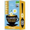CUPPER Infuso Biologico di Camomilla, Tisana Calmante con Ingredienti Naturali per una Pausa Relax, Filtri 100% Biodegradabili, Confezione da 25 Bustine