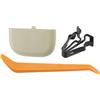 TUCKBOLD Copertura Specchietto Trucco Clip Parasole Cappello per Ford Fusion Robusto No.DS7Z54672A40AF | Copertura Bullone Parasole Interno Beige con Leva Piatta 1 Set