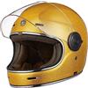TORC Casco moto integrale Casco vintage in fibra di vetro stile retrò con visiera ECE22-06
