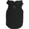 CAPASTEC Gilet Caldo In Pile Polare Per Cani E Gatti, Nero, 1 Pezzo | Autunno Inverno, Leggero Comodo, Lavabile, Anelli Resistenti, Rapido, Taglia M: Petto40cm Schiena30cm Collo36cm