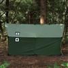 WaldWander Tenda amaca con apertura della stufa per 3-4 persone, grande stanza calda per campeggio, escursionismo (verde)