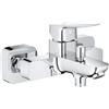 GROHE Dice 1018720000 - Miscelatore per vasca da bagno/doccia con deviatore automatico (montaggio a parete, leva in metallo, cartuccia in ceramica da 35 mm, valvola di non ritorno integrata, con