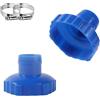 CUEMOON 2 Pcs Adattatore per Tubo Skimmer, Ø 80 mm su Ø 38 mm, Piccolo Adattatore per Tubo Di setaccio, di Aspirazione per Piscine