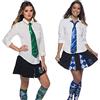 Rubie's Harry Potter Cravatta Serpeverde Slytherin Deluxe (39038), Verde e Grigio & Cravatta Ravenclaw Corvonero Deluxe (39040)