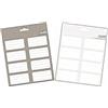 Grupo Erik: Etichette adesive Grigio | Etichette adesive colorate 8x4cm da usare per personalizzare regali, quaderni o altri prodotti di cancelleria, Etichette adesive scuola libri