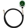 Cressi Vale 300 C PRO Mini SPG W/Hose Black Bar - Mini Manometro Nudo con Frusta HP, Nero, Taglia Unica, Unisex