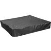 PERFETSELL Copertura per Sabbiera Telo Copri Sabbiera 120cm x120 Protezione per Sandbox Resistente e Impermeabile Protettiva in Tessuto Oxford per Sandbox (Nero)