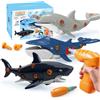 STAY GENT Animali Marini Giocattolo per Bambini con Trapano Elettrico, Squalo Orca Dolphin Balena Animale Oceanico Costruzioni Giocattoli Puzzle Giochi Regali per Ragazzi Ragazze 2 3 4 5 6 7 8 9 Anni