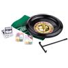 Engelhart - 320403 - Gioco da casinò 12 con roulette americana e blackjack - Tappeto doppia faccia 60x45 cm - Fiches, carte e fiches del croupier inclusi - Roulette da 30 cm