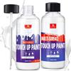 DecorRom Peintura di Ritocco Bianca 200ml - Pintura Multisuperficie à Séchage Rapide, Convient pour Bagno Muro Soffitto Bois Meubles Porte Cabinets, Ideale per Riparare Fori nel Muro Bianco e Ritocchi