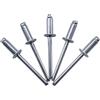 Marcopol Confezione da 100 rivetti ciechi 5,0 x 14 mm, testa a cupola aperta, rivetti a scatto, DIN 7337, rivetti in acciaio e mandrino in acciaio (100, 5,0 x 14 mm)
