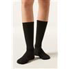 Calzedonia Calze Lunghezza 3/4 A Coste Nero
