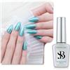 Sun&Beam Nails One-Step, smalto gel 3 in 1, magnetico, 12 ml, senza base e top coat, luce UV, facile da rimuovere (#728 blu ghiaccio)