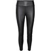 VERO MODA Vmsuella Jade HW Coated Legging Noos Pantaloni in Similpelle, Nero, S Donna