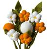 Your Castle Bouquet di fiori in feltro realizzati a mano, commercio equo, decorazione sostenibile in feltro, set realistico di fiori in tessuto e feltro artistico, fiori di stoffa, fiori di feltro