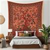 Craft Trade Arancia Elefante Arazzo Telo da Parete Indiano Arazzi Appeso al Muro Boho Tapestry per Della Casa Soggiorno e Camera da Letto- 213 x 228 cm