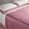 Riad Arredo Mahome Set Completo Lenzuola Matrimoniale in 100% Puro Cotone Italiano 120 Fili 300TC PERCALLE e Balze RASO Satin - Completo Letto Artigianale Tinta Unita con Balze in Raso Made in Italy (Rosa Antico)