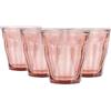 DURALEX Set di 4 Bicchieri Impilabili in Vetro Temperato 25cl, Confezione di Bicchieri da Cucina Resistenti per Acqua, Succo, Bibite, Uso Quotidiano, Colori Assortiti, Collezione Picardie