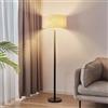 LGMCF Lampada da terra senza fili per soggiorno, 5200 mAh, ricaricabile, vintage, con lampadina da 9 W, a batteria, con paralume in tessuto, per soggiorno, camera da letto, ufficio