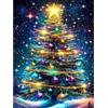 Lxmsja 5D Diamond Painting Natale, Albero di Natale Diamond Painting Kit Completo, Diamantini Crystal Art, Strass Ricamo a Punto Croce, Hobby Creativi Adulti Decorazioni da Parete e Casa 30x40cm