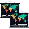 Ywlake Cornice portafoto A2, cornice 40 x 40, 40 x 50, 42 x 59,4, 40 x 60 cm, magnetica, in legno naturale per poster (42 cm, nero, 2 confezioni)