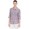 Springfield Cortefiel Camicia misto Seta Blu IT 48 (ES 44)