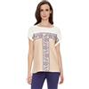 Springfield Cortefiel Top Stampato Beige/Bianco M