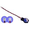 LeFix ML1220 Batteria ricaricabile CMOS RTC con cavi spina 2 pin 2 fili passo 1,25 mm (CMOS, laptop, notebook, scheda madre, Bristlebots) Controlla le specifiche del connettore con molta attenzione