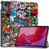 SATURCASE Custodia per Lenovo Tab M11 da 11 pollici, bella custodia in pelle PU pieghevole pieghevole con supporto sottile e leggero per tablet auto wake up/sleep (KN-4)
