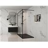 Piatto per doccia da posare o da incasso 160 x 90 cm in Resina Nero - MIRNOSA