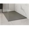 Piatto per doccia da posare o da incasso con sifone 140 x 90 cm in Resina Grigio - MIRNOSA