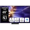 Samsung OLED AI TV 65 QE65S90FATXZT 4K, Processore NQ4 AI Gen3, 4K AI Upscaling Pro, Schermo antiriflesso, OLED HDR, Dolby Atmos & OTS Lite, Laser Slim Design, Vision AI Smart TV, 2025 GARANZIA ITALIA