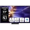 Samsung OLED AI TV 77 QE77S90FAEXZT 4K, Processore NQ4 AI Gen3, 4K AI Upscaling Pro, Schermo antiriflesso, OLED HDR, Dolby Atmos & OTS Lite, Laser Slim Design, Vision AI Smart TV, 2025 GARANZIA ITALIA