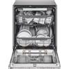 LG QuadWash DB365TXS Lavastoviglie da incasso a Scomparsa totale 14 coperti 3 cestelli Vapore Wi-Fi Classe B