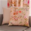 PETTI Artigiani Italiani - Coppia di Federe Cuscino 30x30 cm in Microfibra, Cuscini Arredo Camera da Letto, Divano, Salotto, Set 2 Fodere Copricuscino, Federa Spring Cipria, 100% Made in Italy