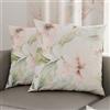 PETTI Artigiani Italiani - Coppia di Federe Cuscino 30x30 cm in Microfibra, Cuscini Arredo Camera da Letto, Divano, Salotto, Set 2 Fodere Copricuscino, Federa Floreale 143, 100% Made in Italy