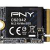 PNY CS2342 M.2 2230 2TB NVMe Gen4 x4 SSD - fino a 7.300 MB/s in lettura e 6.000 MB/s in scrittura - M230CS2342-2TB-TB