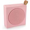 Metronic 477099 - Altoparlante portatile Xtra Color Bluetooth da 3 W con bassi potenti, porta microSD MP3 e 15 ore di autonomia - Rosa