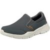 Skechers Equalizer 4.0, Sneaker Infilare Uomo, Grigio Grau Anthrazit Mesh Pu Orange, 43 EU