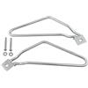 Baceyong Kit staffe borse Baceyong, adatto per Har-ley Sportster 883 I'ron XL883N/ Dyna Fat bob FXDF, cromo/nero