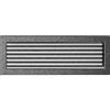 KRATKI griglia di ventilazione griglia del camino 17 cm x 49 cm nero-argento con tende