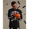 Prénatal Pigiama papà con stampa scheletro Halloween